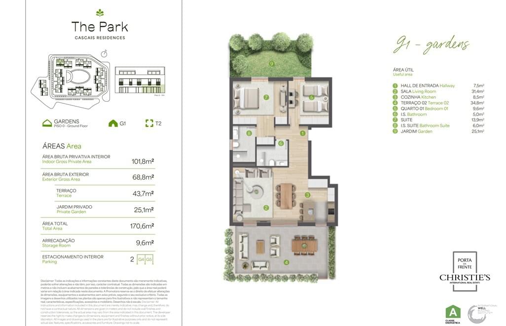 2 Bedroom Apartment with garden, Aldeia de Juso, Cascais